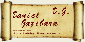 Daniel Gazibara vizit kartica